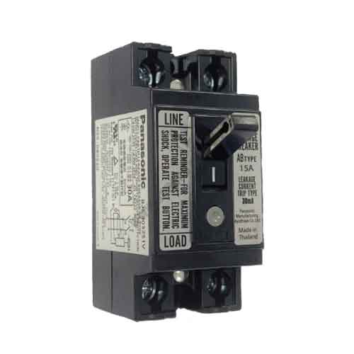 CP điện - Cầu dao chống giật ELB Panasonic BJS1532S1V | 15A 1.5kA 30mA